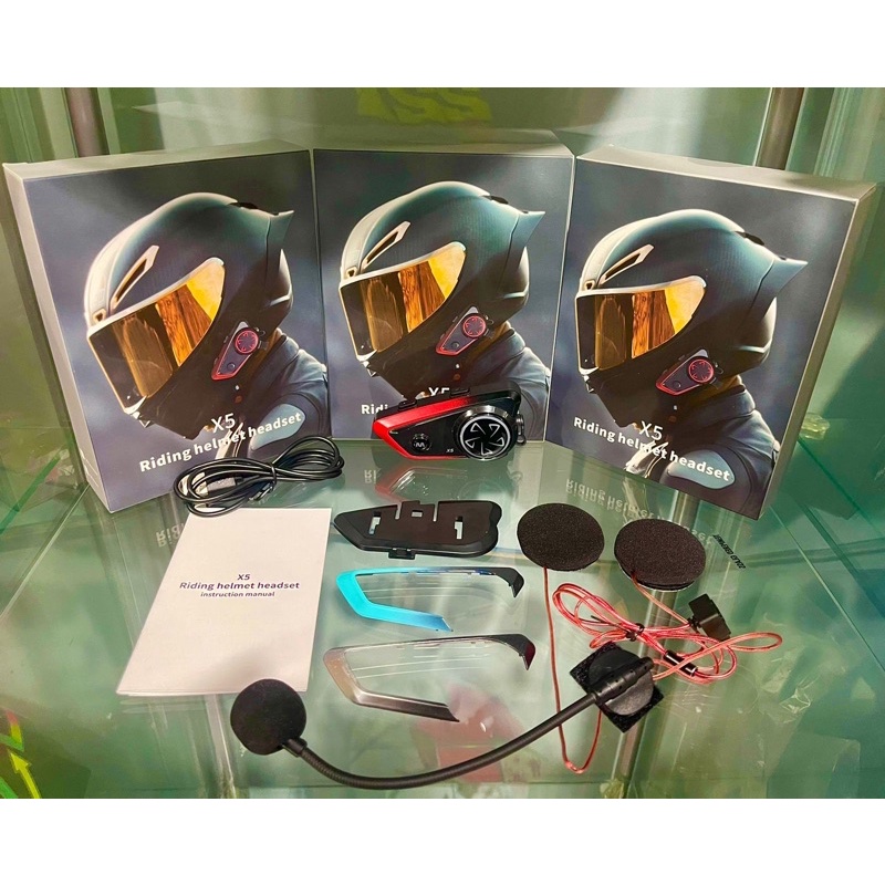 INTERCOM X5 -BLUETOOTH HELM-INTERCOM-SPIKER HELM