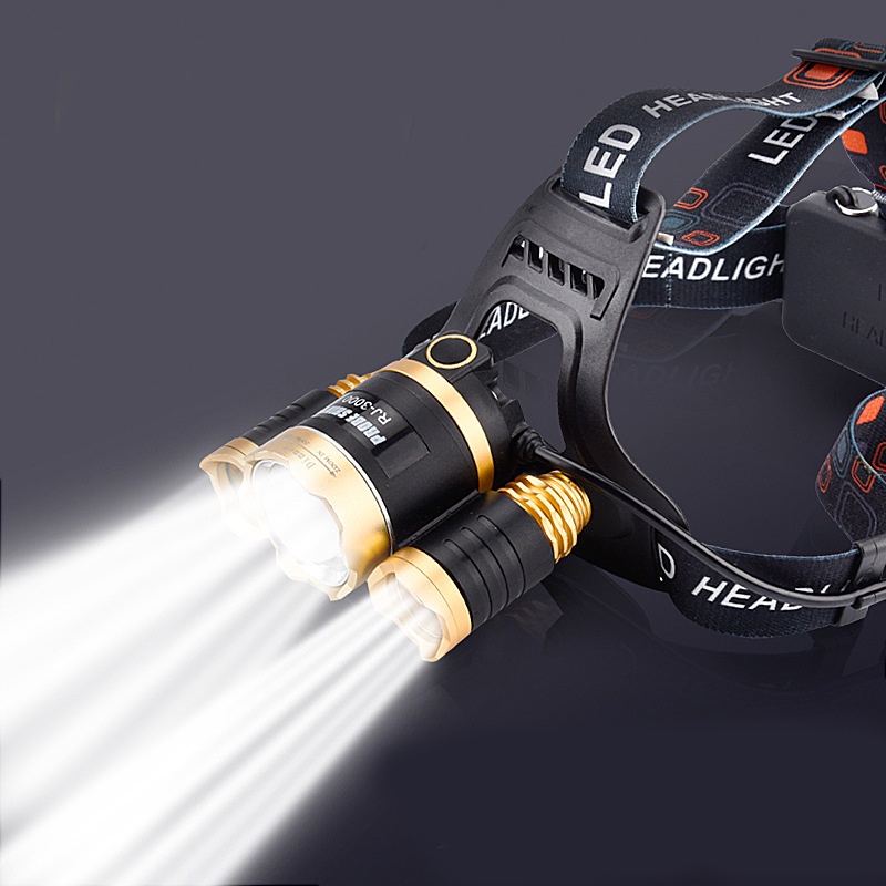 ORIGINAL - Senter Kepala LED Super Terang Jarak Jauh Senter Kepala Cas Listrik Tahan Lama Lampu Sent