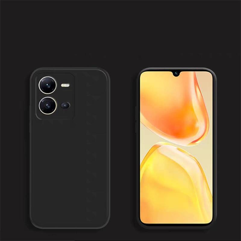 Untuk Vivo V25 V25E Pro Case Cover Shell Original Liquid Silikon Bumper Telepon