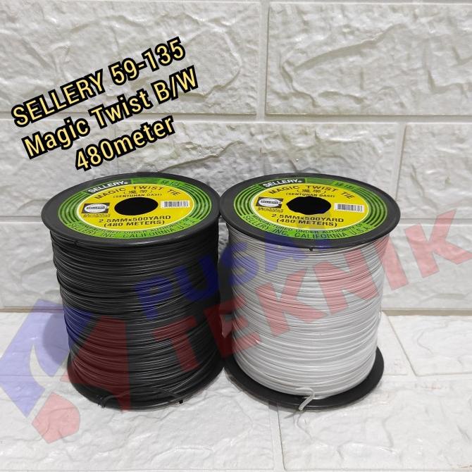 

SELLERY MAGIC TWIST TIE 480 METER PENGIKAT KABEL SELLERY TALI DASI