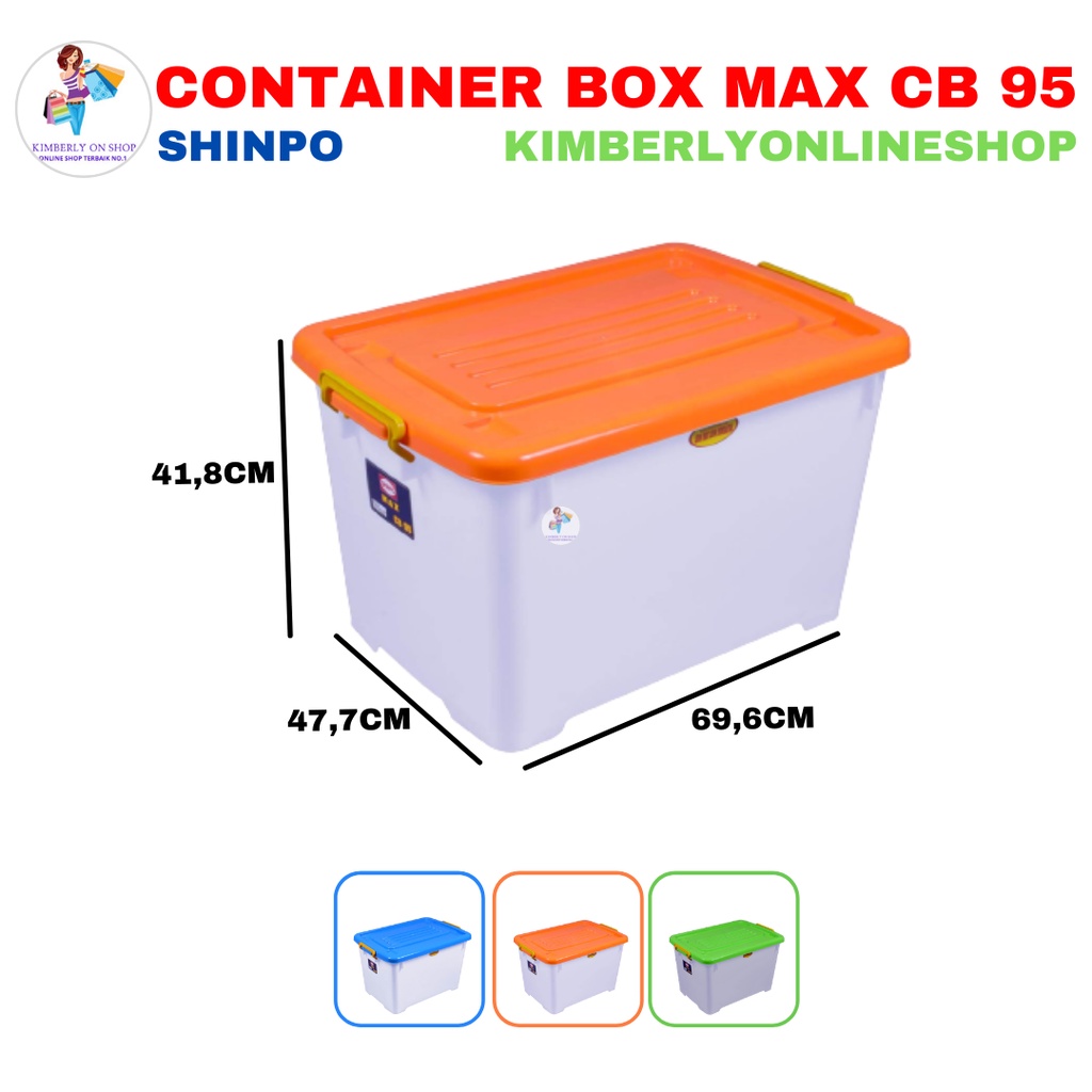 Box plastik utk menyimpan serbaguna container box Shinpo Max CB 95