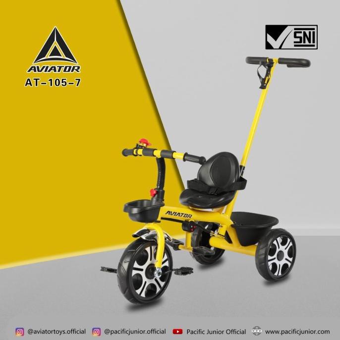 Sepeda Roda Tiga Dorong Anak Aviator At 105-7 By Pacific #Original