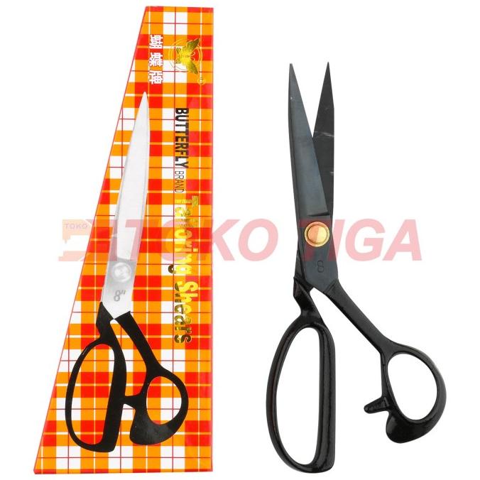 

[BISA COD] Gunting Potong Bahan Kain Butterfly 8" / Gunting Tailor Ukuran 8