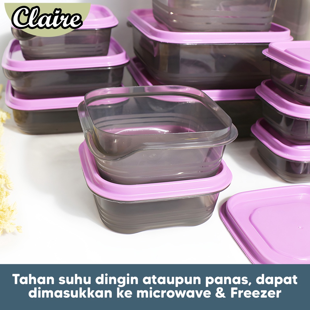 Set toples penyimpanan makanan isi 14pcs / Food storage multifungsi 14pcs