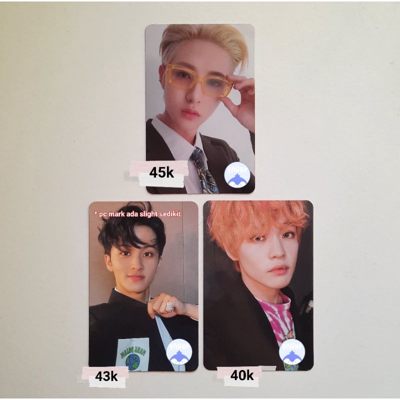Photocard PC Official NCT Dream Mark Renjun Chenle Agent