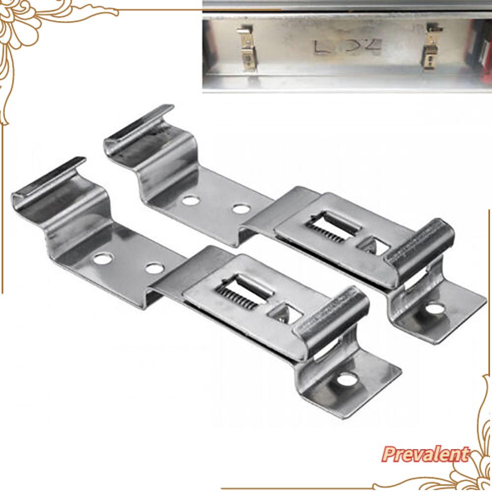 Preva 2pcs Klip Plat Nomor Trailer Onderdil Mobil Plat Nomor Frame Plat Kendaraan Klip Plat Nomor