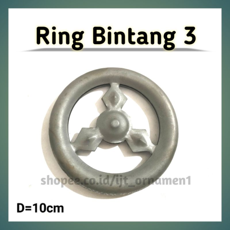 RING BINTANG 3/MERSI ornamen pagar / aksesoris pagar