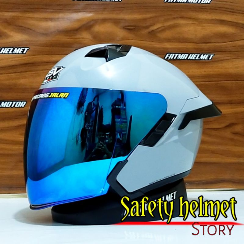 Jual Helm Half Face RSV V300 Solid Modifikasi Paket Ganteng Shopee