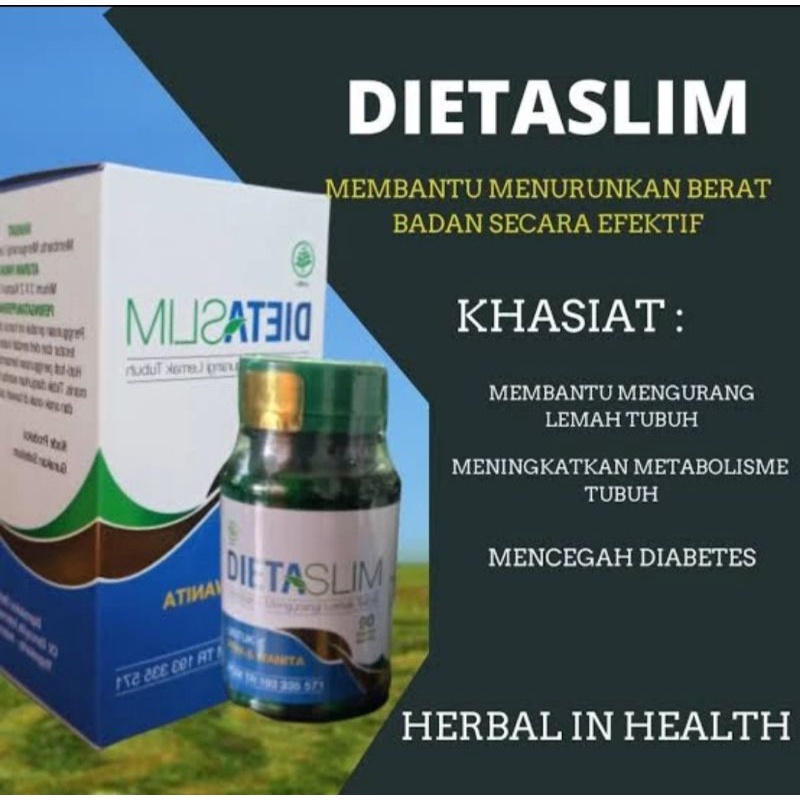 Dietaslim Obat Pelangsing Membantu Turunkan Berat Badan