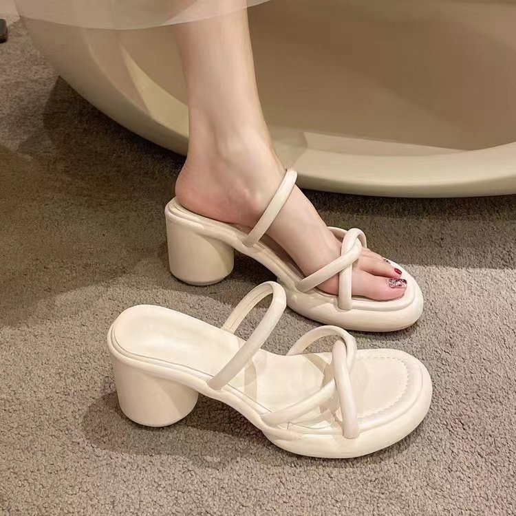 Sendal Wedges Heels Fuji Perempuan Cewek Cantik Lucu Bagus Lembut Comfort Fashion Terbaru Barang Import HEE HILS Tumit Tinggi T5C