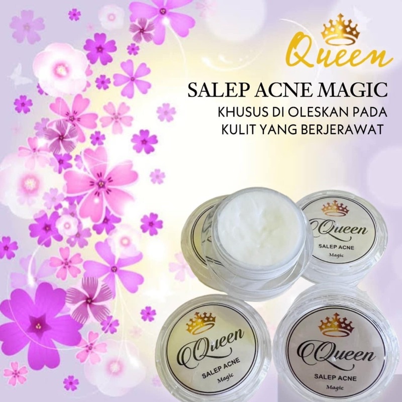 BISA (COD) QUEEN SALEP MAGIC FLEK DAN ACNE