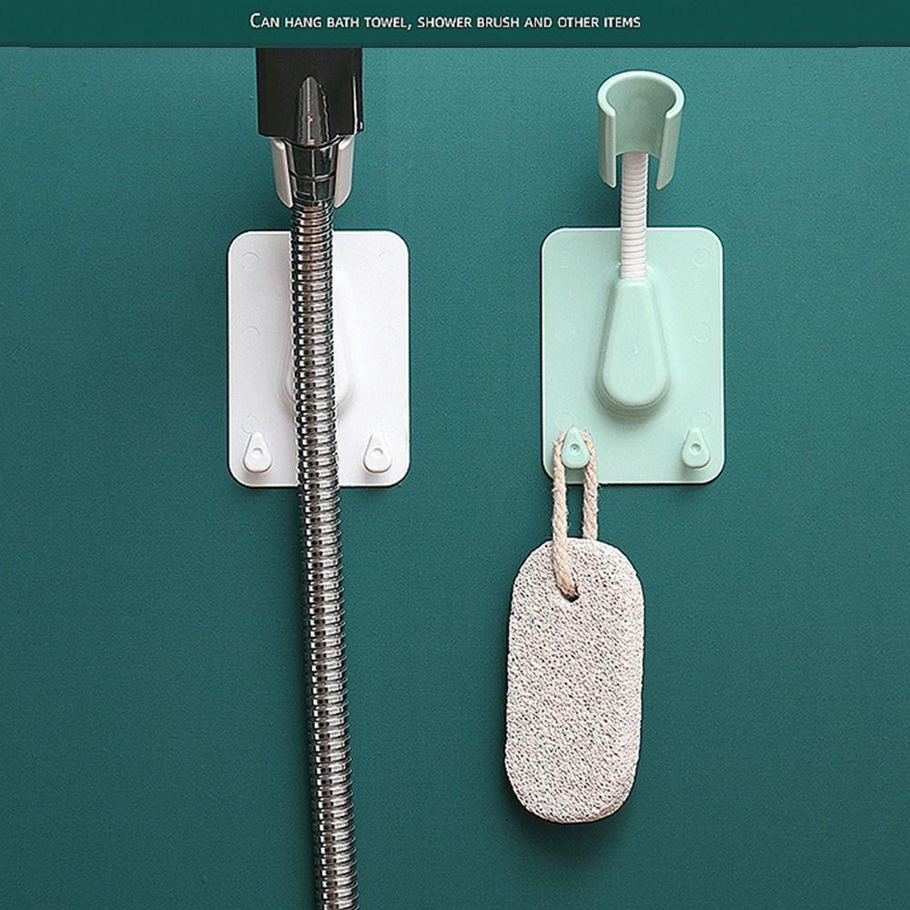 Solighter Shower Head Holder Universal Self-Adhesive Rak Shower Tempel Dinding