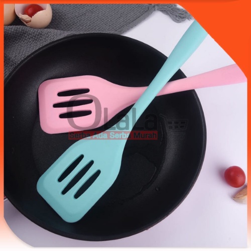 ( OJE ) SPATULA SILICON LUBANG SUTIL SILIKON TAHAN PANAS TM-CH4232