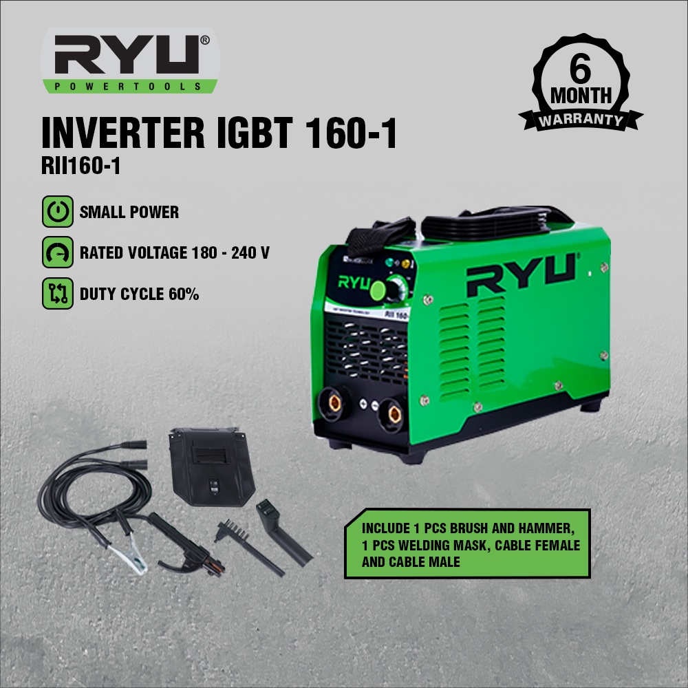 RYU Inverter Igbt 160-1 - Mesin Las Listrik - Perkakas
