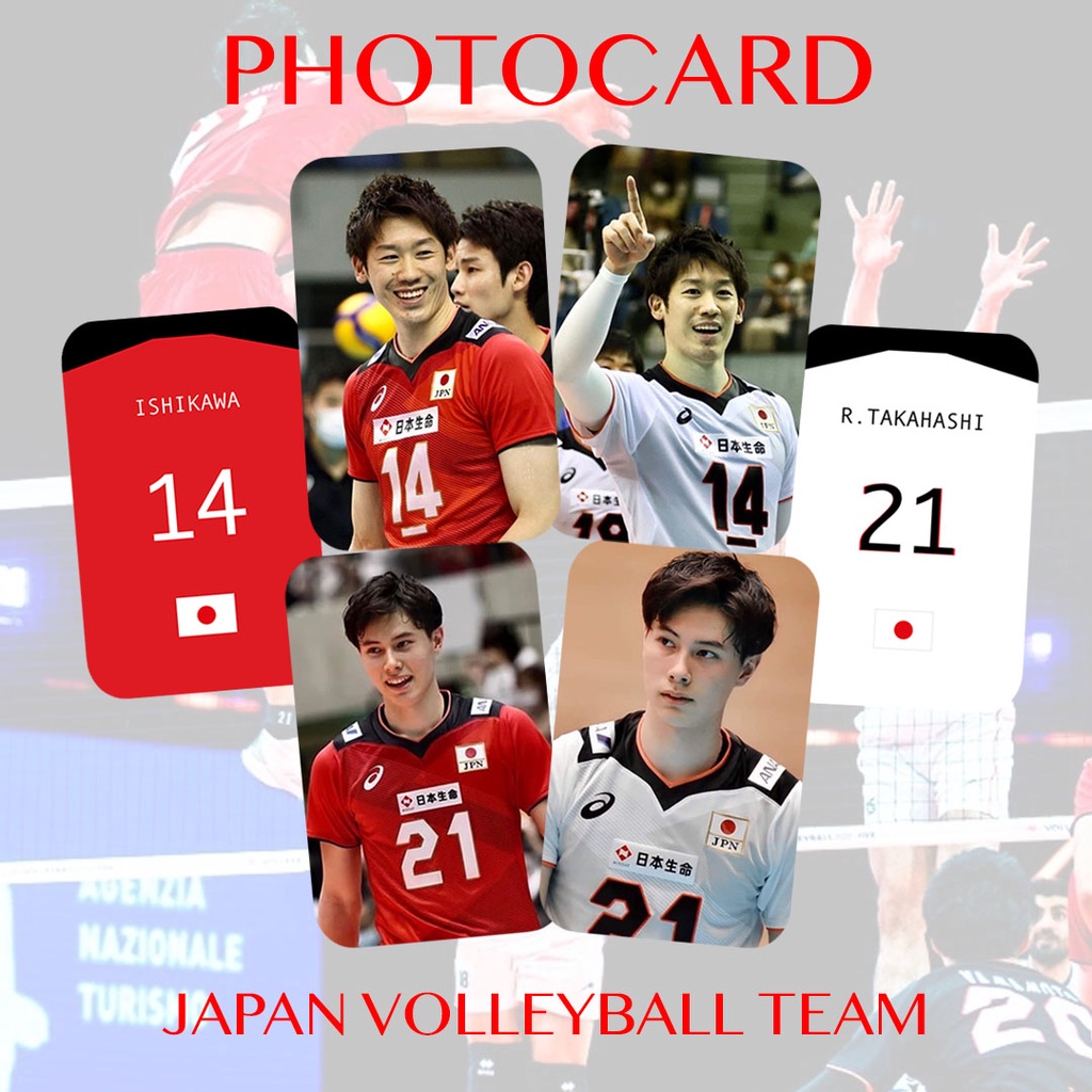 (READY STOCK) JAPAN NATIONAL VOLLEYBALL TEAM/RAN TAKAHASHI/YUKI ISHIKAWA/JAPAN PHOTOCARD