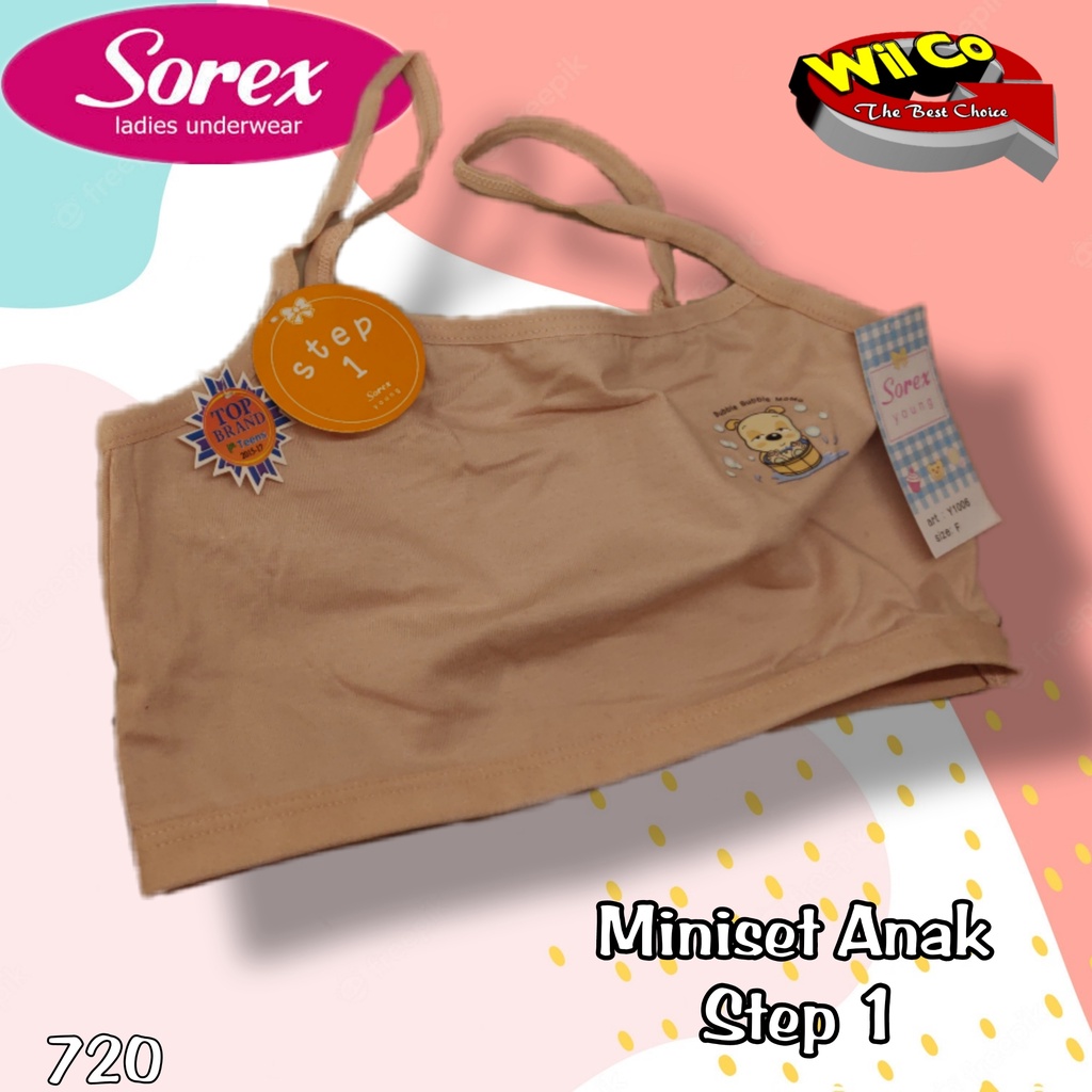 K720 - [Harga Per 1 Pcs] MINISET ANAK WANITA PAKAIAN DALAM ANAK SOREX STEP 1 FREE SIZE