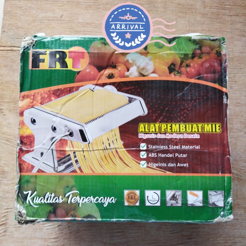 MESIN GILING MIE MANUAL MERK FRT ANTI KARAT STAINLESS STEEL NOODLE MAKER ORIGINAL