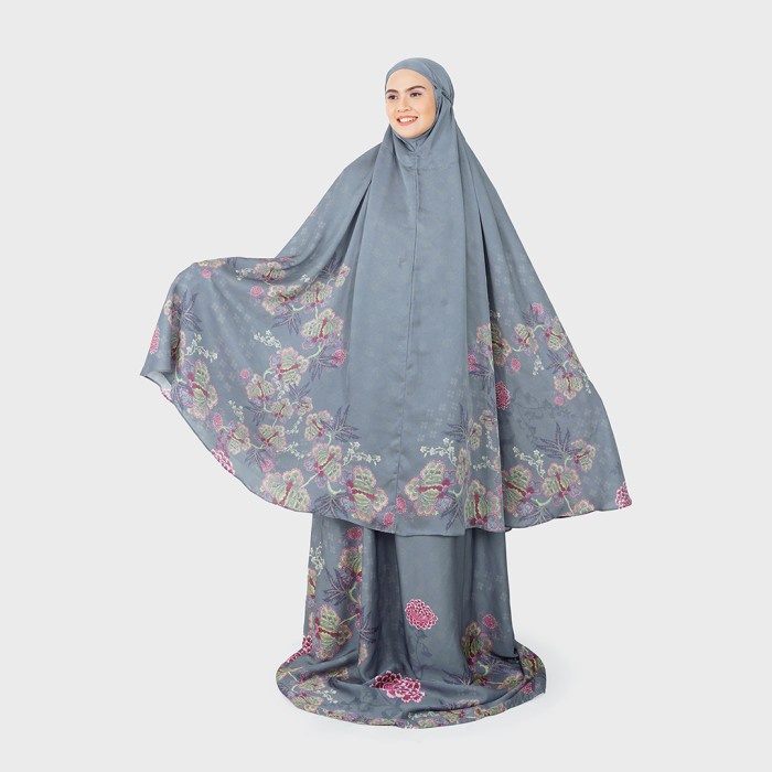 {FamilyStore} Kamila Prayer Robe Set - Serenity Blue Berkualitas