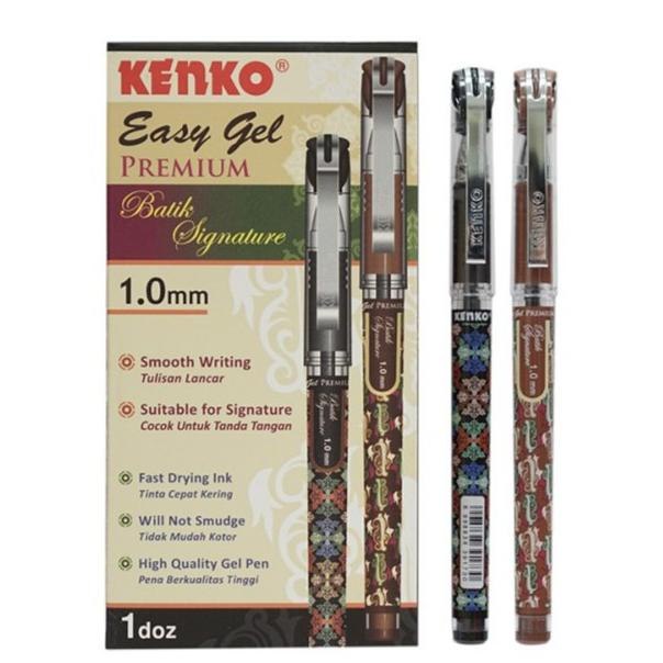 

KENKO GEL PEN Easy Gel Premium 1.0mm Batik Black / LUSIN