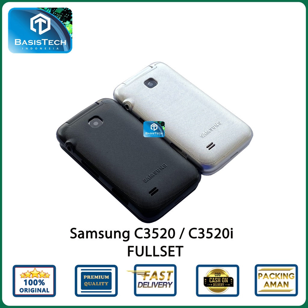 HOUSING CASING SAMSUNG C3520 C3520i FULLSET - BASISTECH ORIGINAL QUALITY