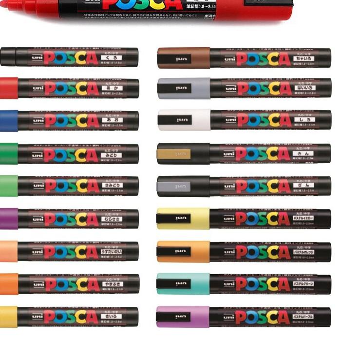 

Terlaris!! Uni POSCA PC-5M Marker Pen - Medium Tip Part 2 .... ....
