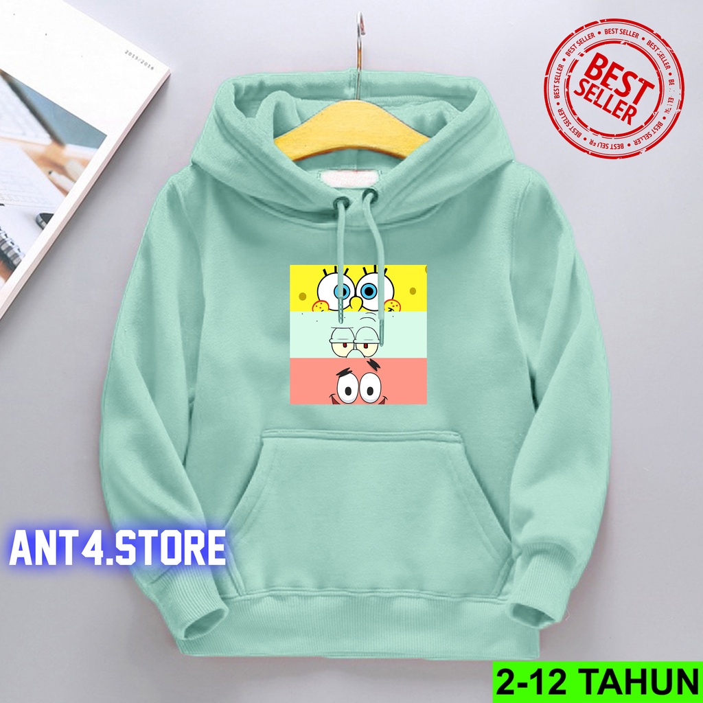 Hoodie Anak Perempuan Laki Laki / Hodie Anak Usia 2 3 4 5 6 7 8 9 10 11 12 Tahun / Jaket Anak Cewek Cowok Squid