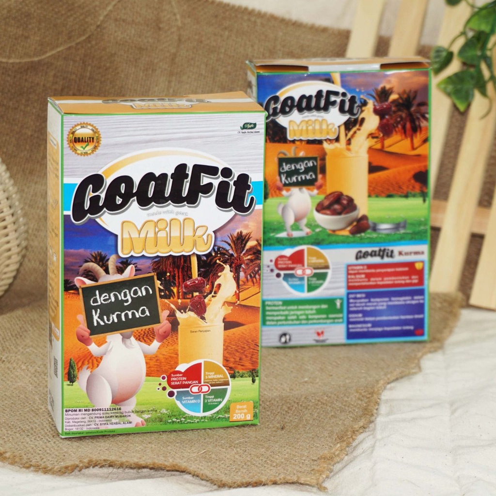 

Goatfit Plus Kurma 200gr - Susu Kambing Goat fit Dengan Kurma