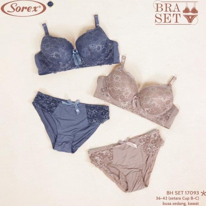 SOREX Bra+CD Bra Set Push up Bra dengan Kawat Setara Cup B & C
