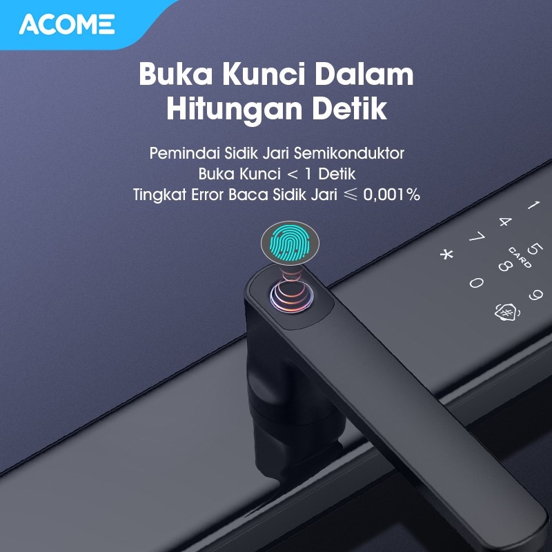 ACOME Smart Lock Pintu Black Lock1