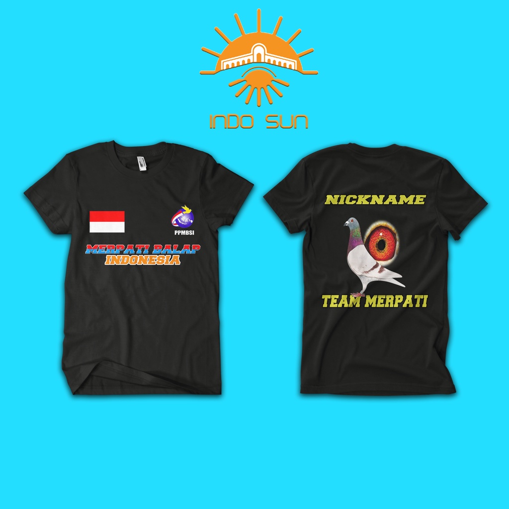 INDO SUN - MPR1- KAOS COSTUM MERPATI BALAP - KAOS MERPATI BALAP NAMA TEAM - KAOS MERPATI BALAP TERBA