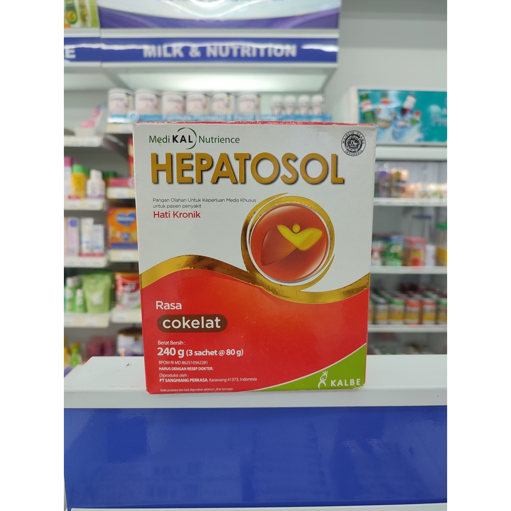 

Hepatosol Coklat 240g (3 Sachet @ 80g)