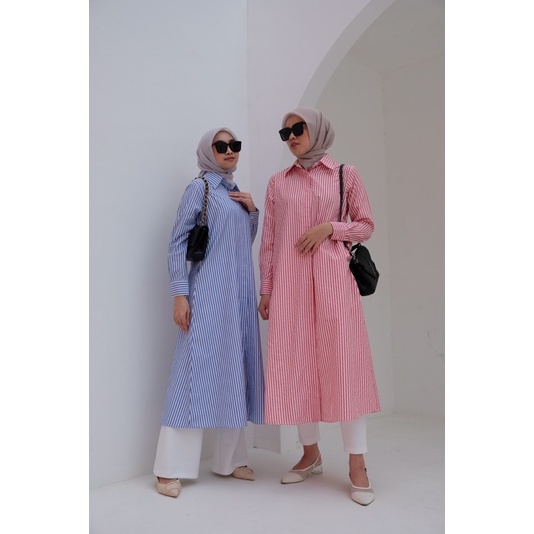 Cyra Long Dress | Tunik Wanita