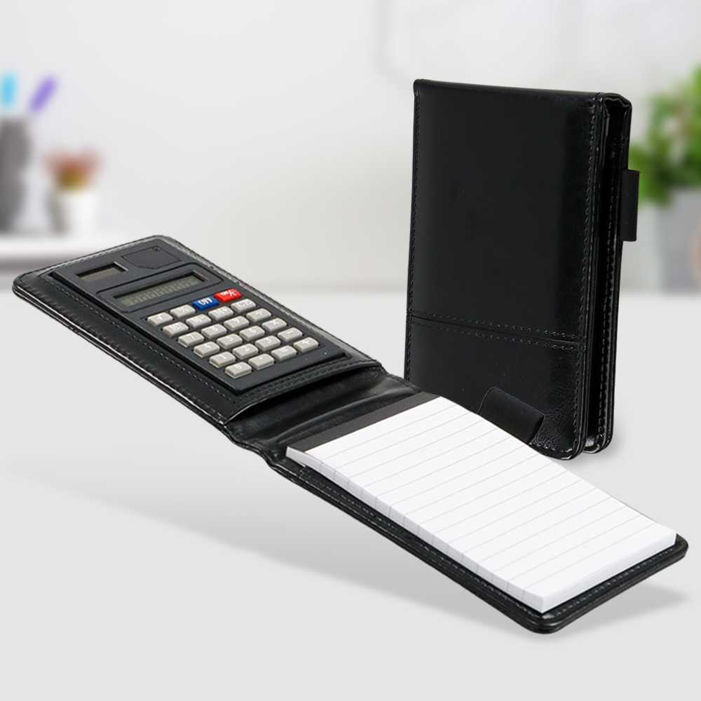 

Buku Catatan Binder Note Cover Kulit with Kalkulator