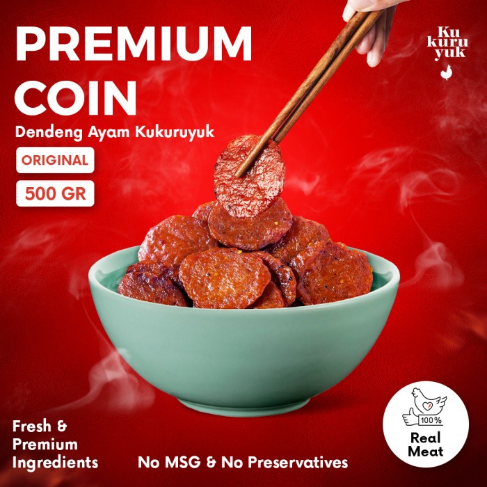 

⭐BISA COD⭐ [PREMIUM COIN] Rasa Spicy / Pedas - 500 Gram - Dendeng Ayam Kukuruyuk