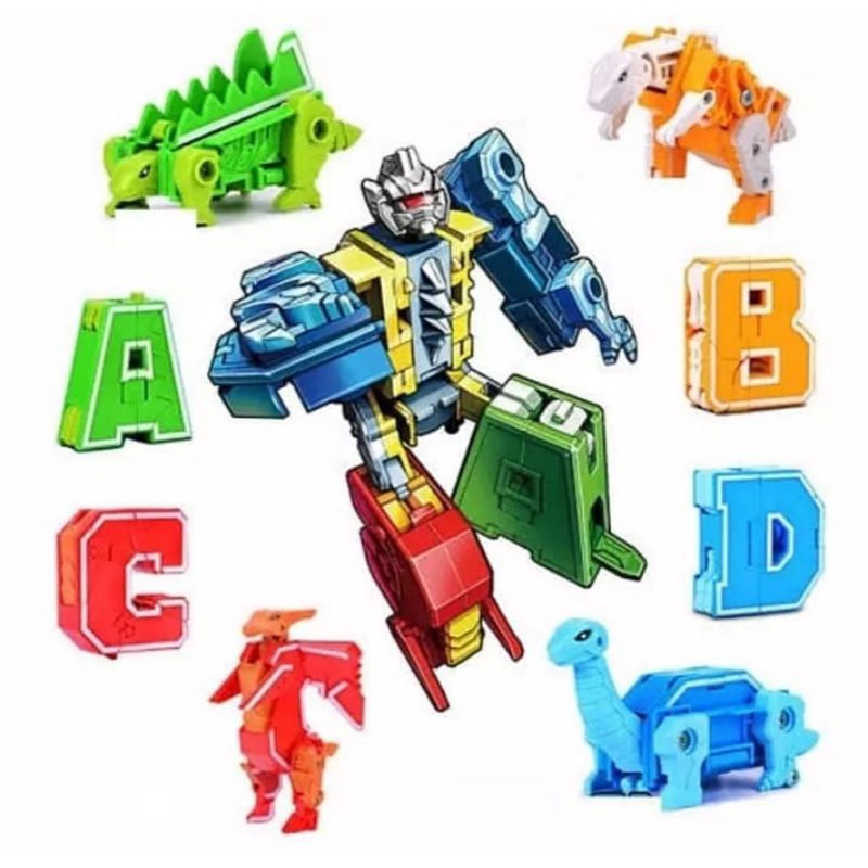 Mainan Huruf ABCD Bisa Berubah Bentuk Jadi Robot