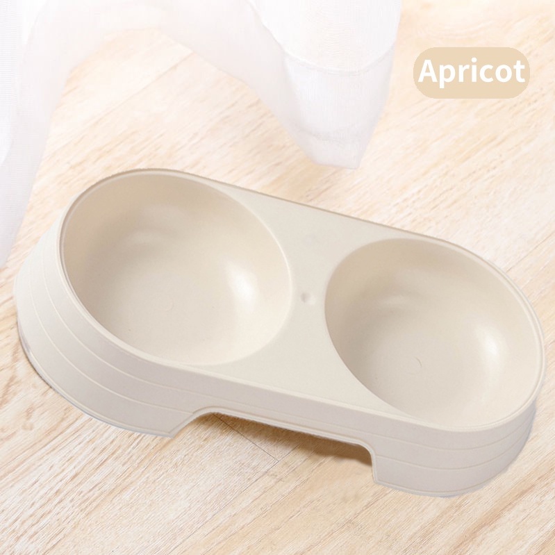Mangkuk Double Hewan Peliharaan Anti Licin Anti Semut 2 In 1 Kotak Makanan Kucing Anjing Aksesoris  Peliharaan Pet Feeder Plate