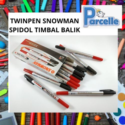 

SPIDOL DUA WARNA/TWINPEN SNOWMAN