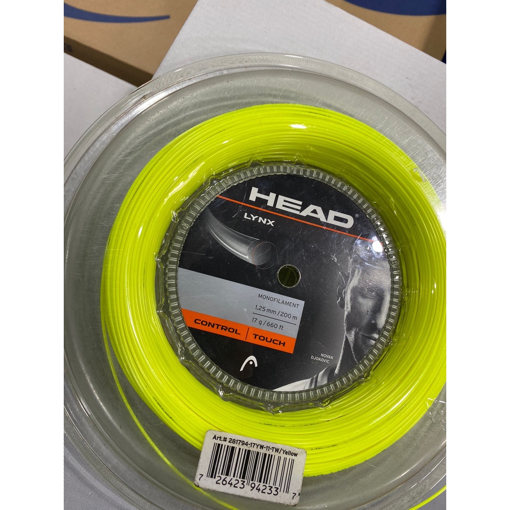 Senar Raket Tenis HEAD LYNX 1.25/17g/12m