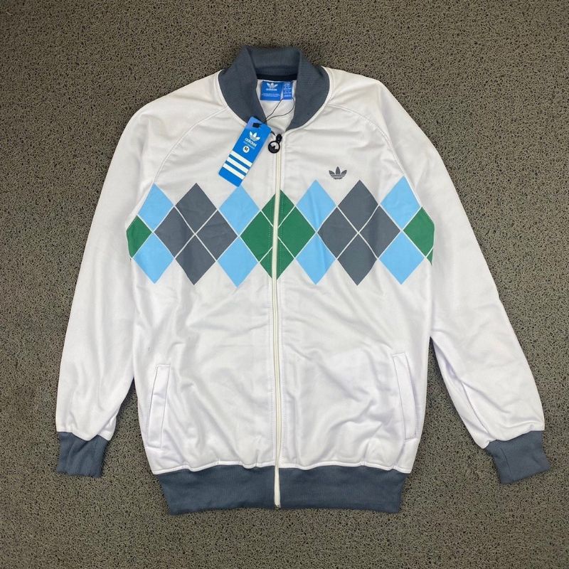 JAKET TRACKTOP ADIDAS ARGYLE FULLTAG &amp; LABEL