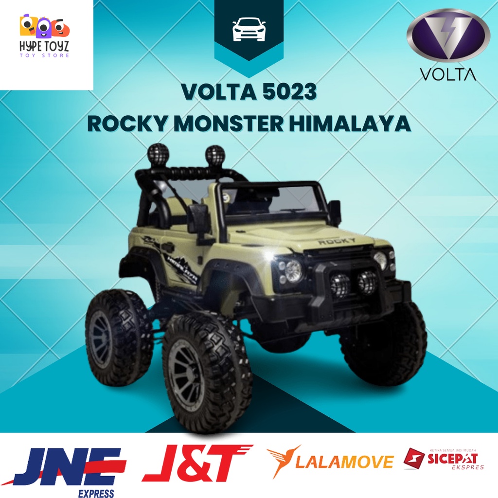 Mobil Aki Anak Rocky Volta 5008 Monster Himalaya - Mainan