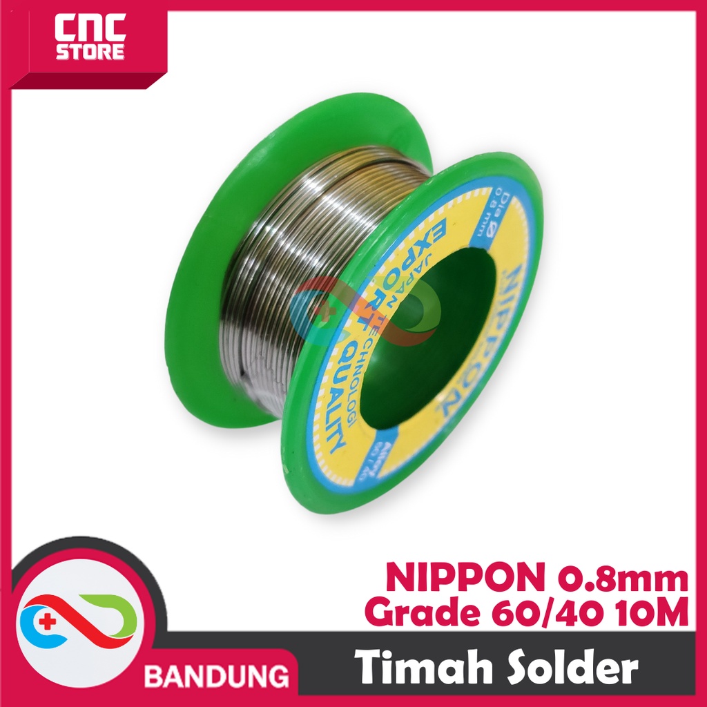 TIMAH SOLDER NIPPON DIAMETER 0.8 ALLOY 60 / 40 1 ROLL 10 METER 10M