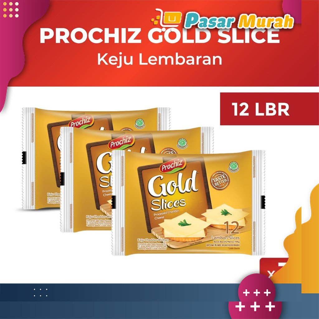

Keju PROCHIZ Gold Slices 12's x3 | Pasar Murah Medan