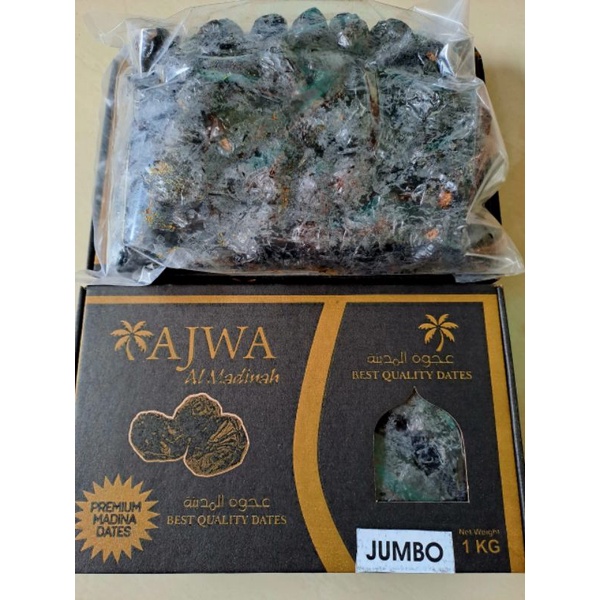 

Kurma Ajwa 1Kg Jumbo Super Lembut Al Madinah Import Saudi Original Buah Termurah Premium Ready Medan