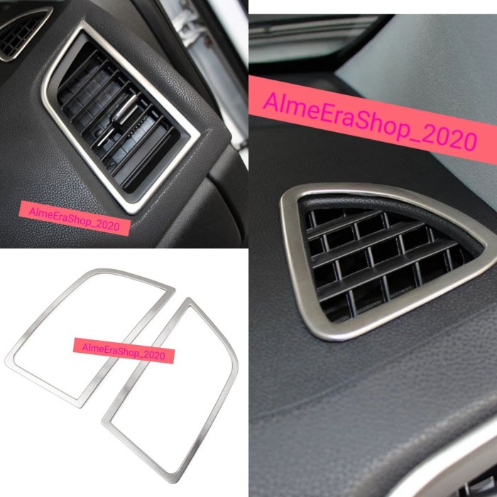 List Chrome Grill AC Depan Kiri Kanan Mitsubishi Outlander Sport