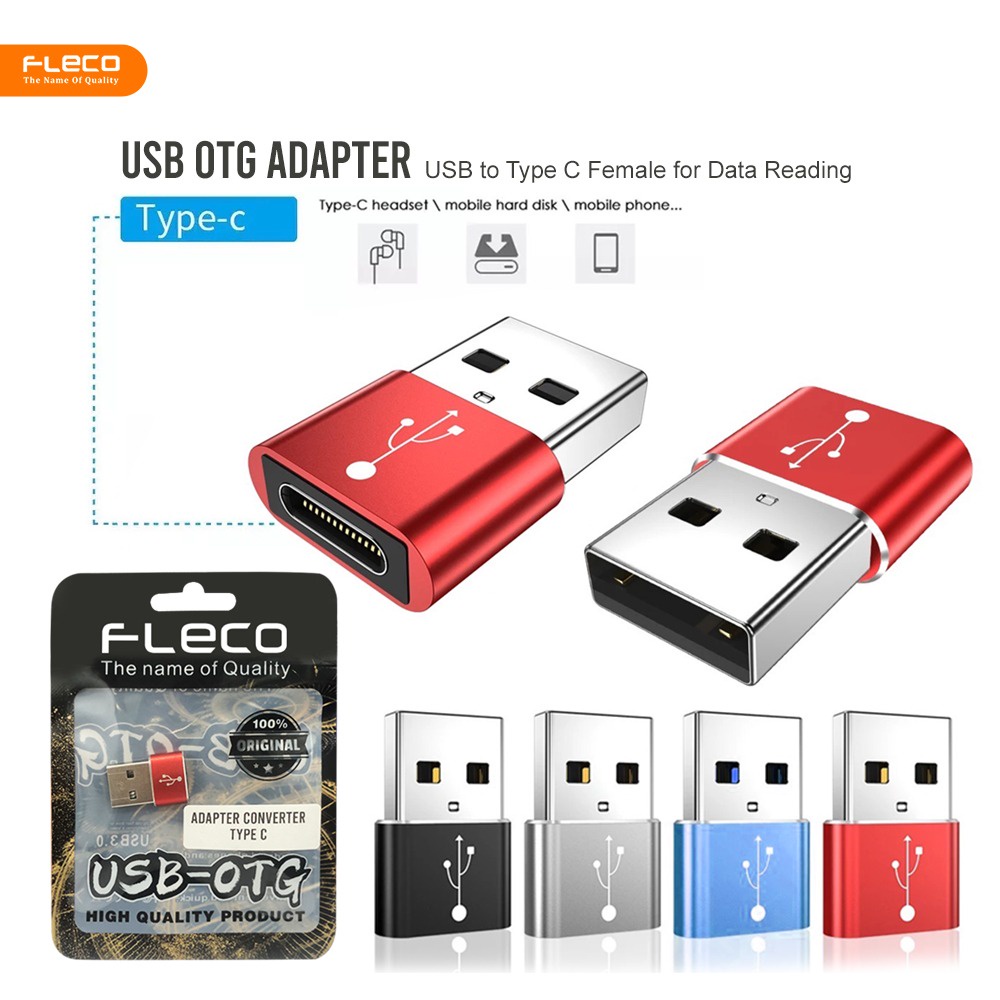 Fleco USB 3.0 Male to USB 3.1 Type-C Female Converter Adapter kabel  type-c PD POWER DELIVERY  Universal USB Interface Plug and Play