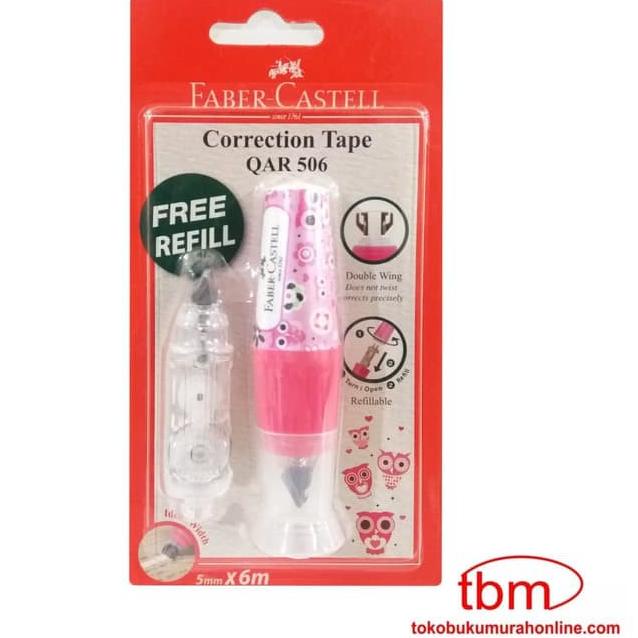 

Super Gaya FABER CASTELL CORRECTION TAPE QAR-506 / STIPO KERTAS / TIPE-X 169628