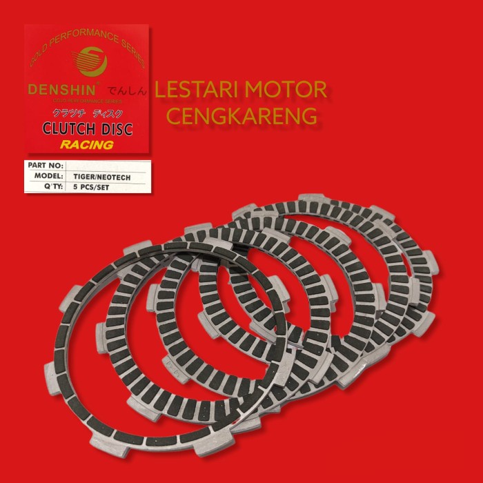 Kampas Kopling Plat Racing Gl Pro Max Megapro Tiger Kevlar Denshin #Original