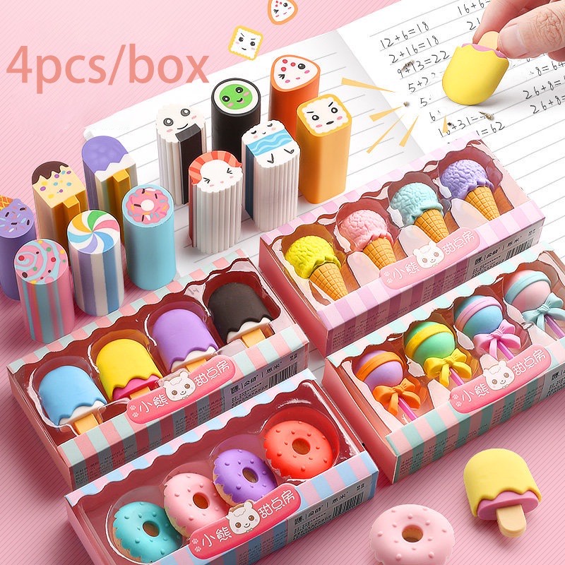 

[ACQ] Penghapus Karakter Ice Cream Isi 4 Pcs + Box