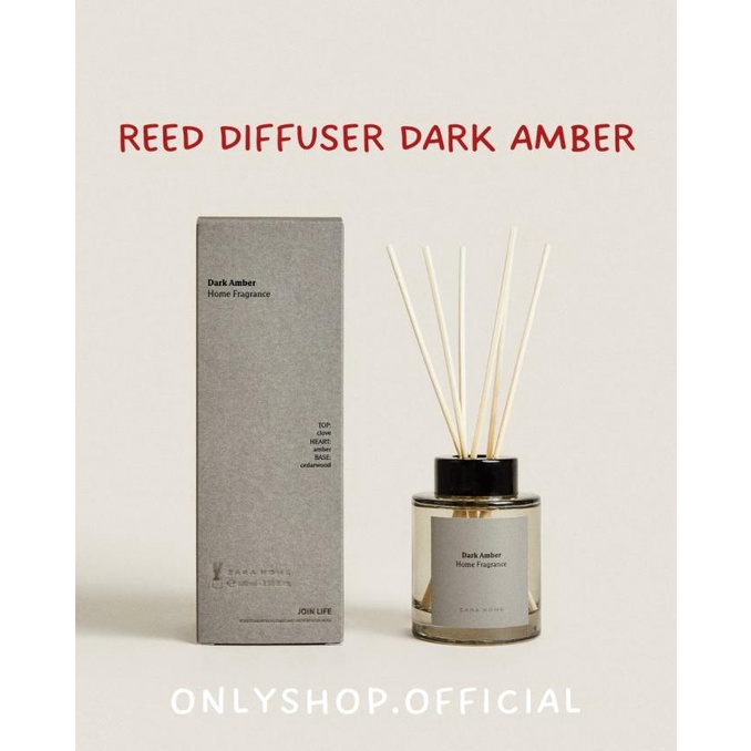 Jual REED DIFFUSER DARK AMBER ZARA HOME FRAGRANCE PENGHARUM RUANGAN