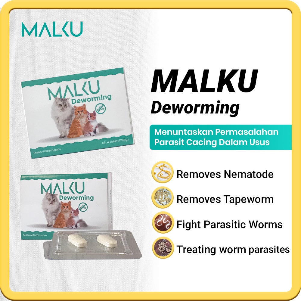 MALKU Deworming - Obat Cacing Kucing